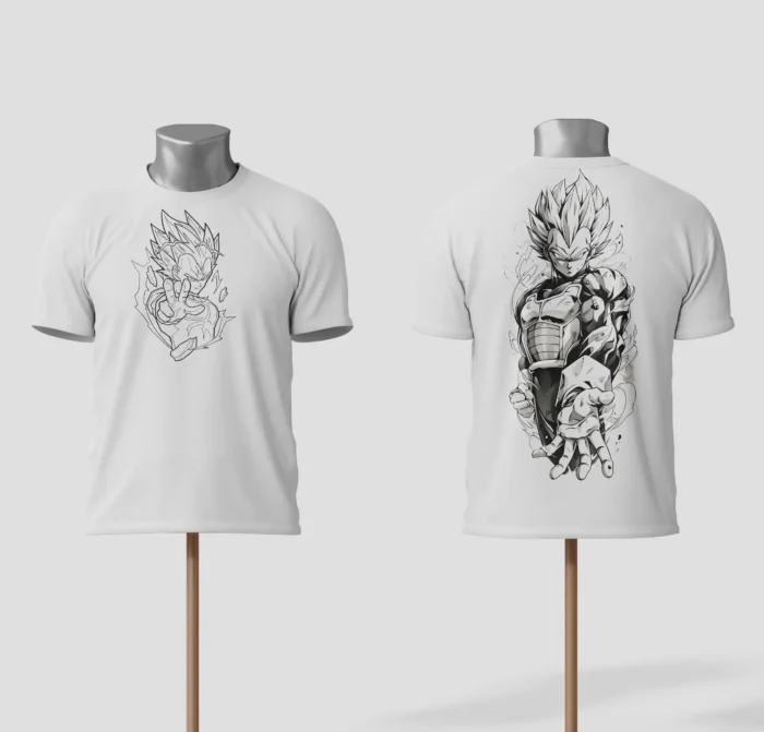 camiseta vegeta Super Saiyan