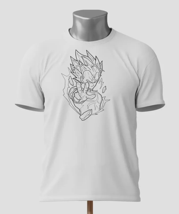 camiseta vegeta Super Saiyan