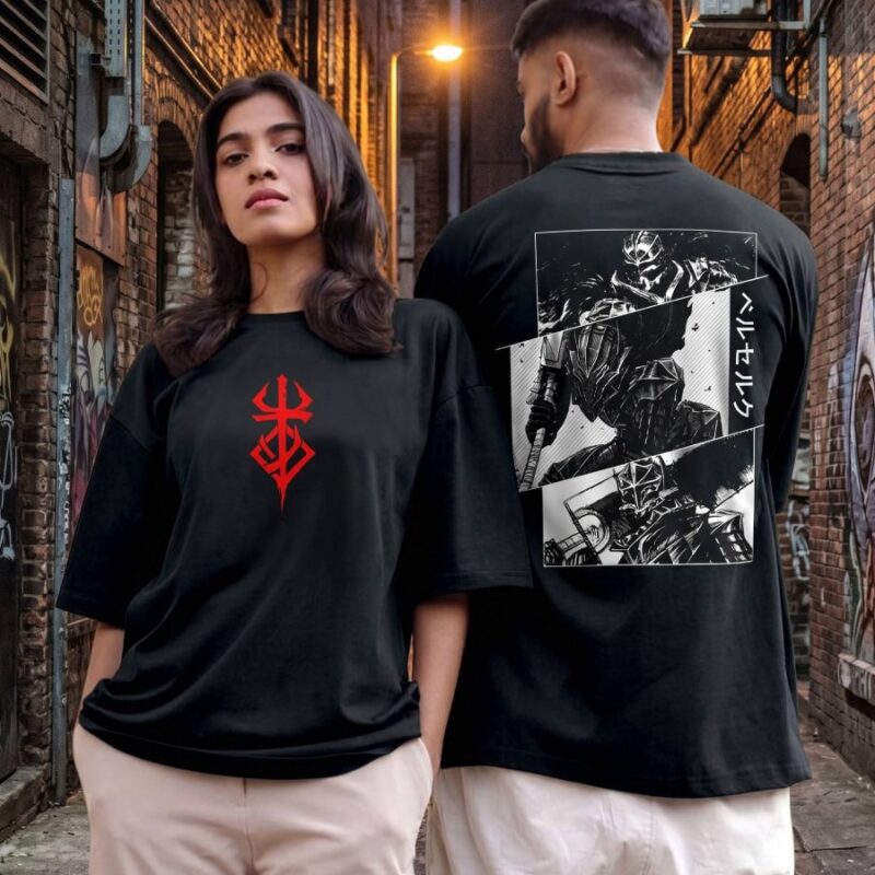 camiseta berserk negra